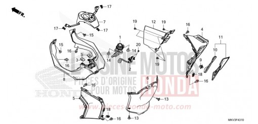 INNERE ABDECKUNG/TASCHE NSS750M de 2021